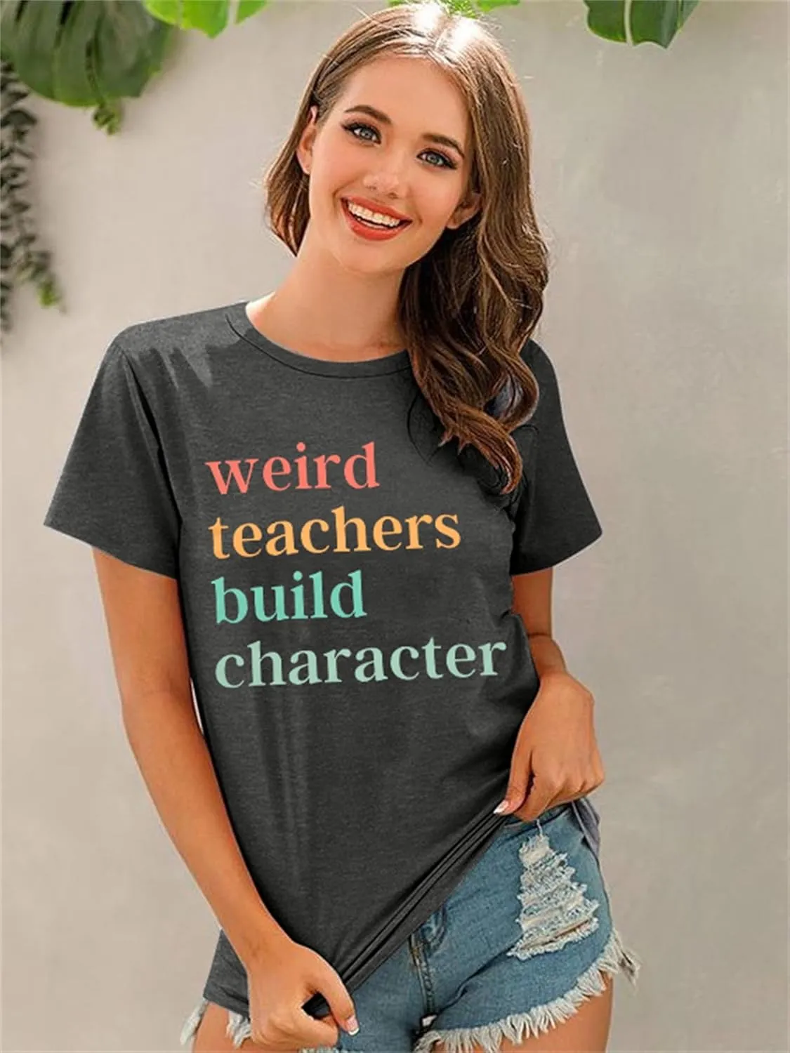 Teacher Life T-Shirt - Women's Weird Teacher Tee - Short Sleeve Tops