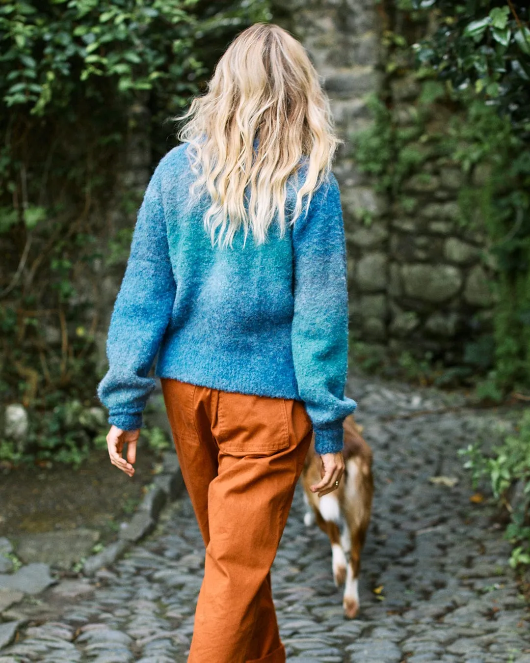 Tessa - Womens Knitted Cardigan - Blue
