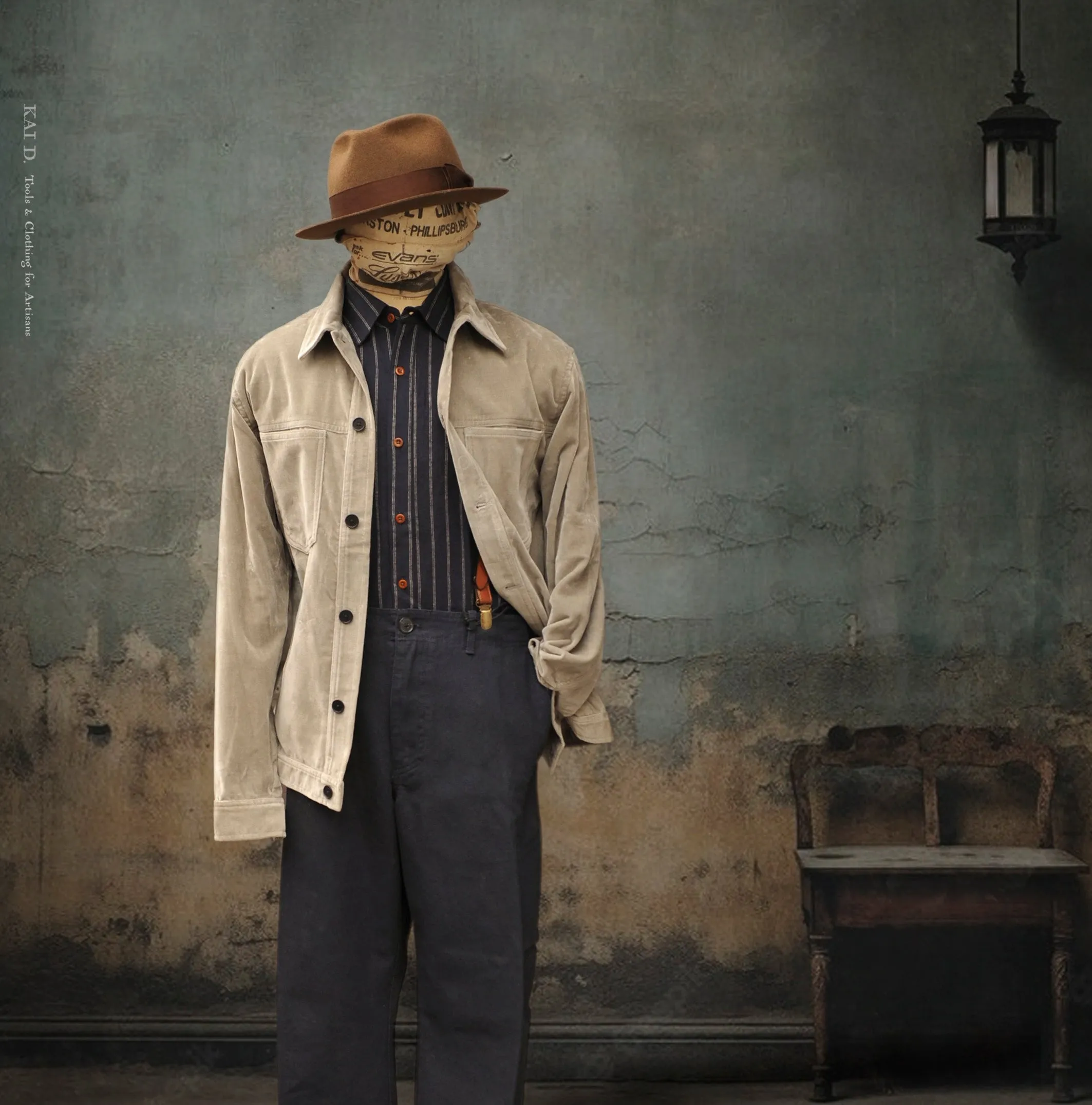 Type Shirt Jacket - Washed Velvet - Silver - M, L