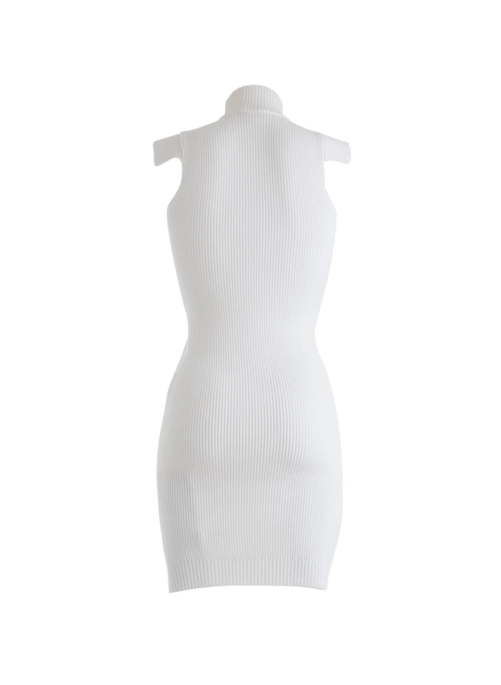 White Knitted Dress