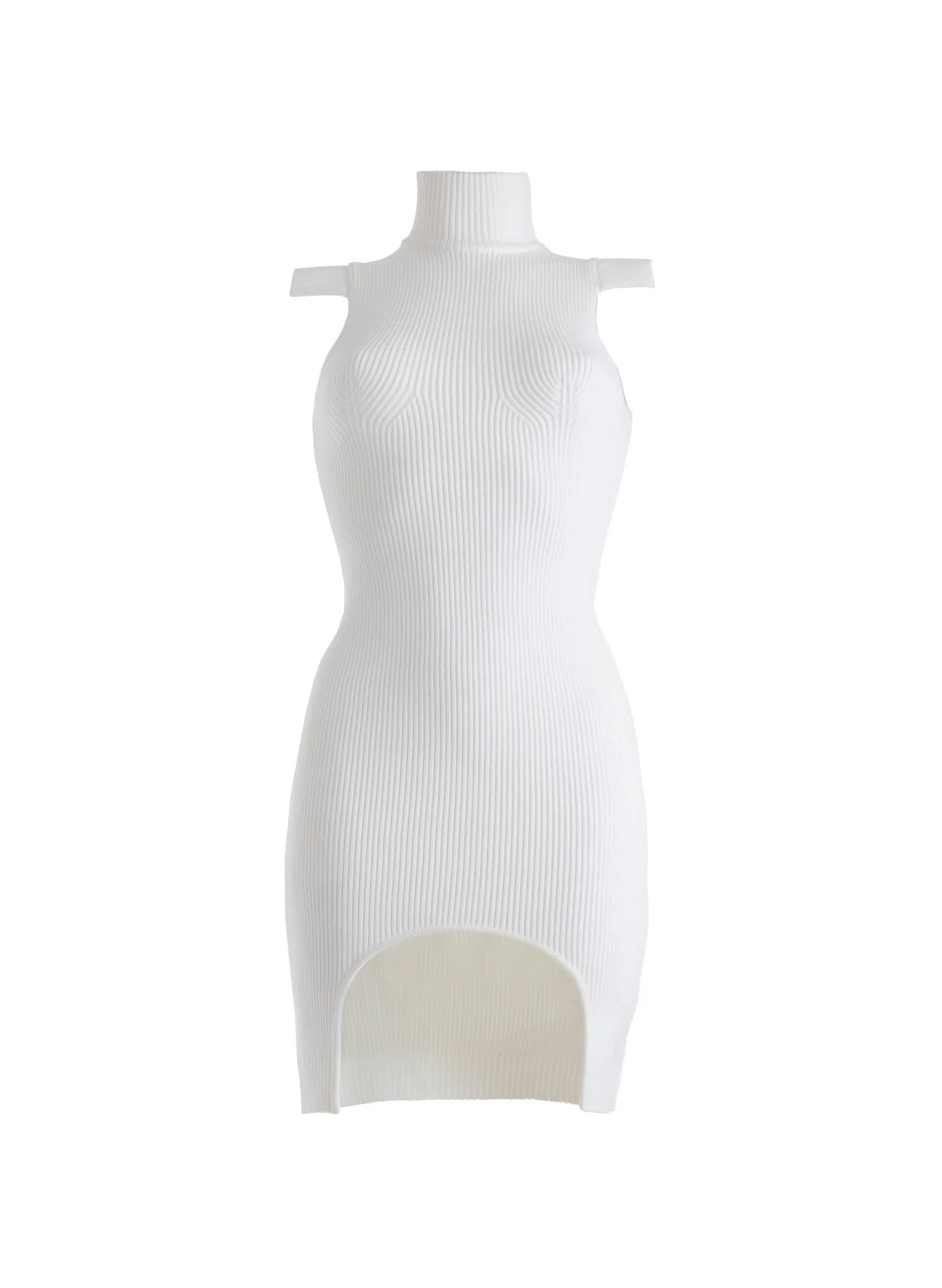 White Knitted Dress