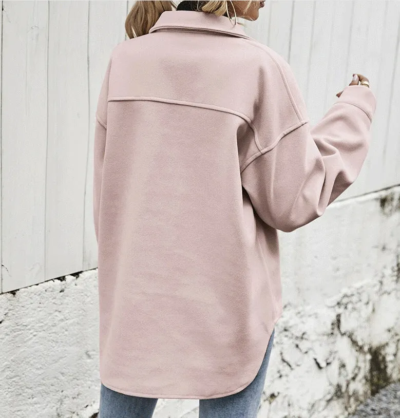 Winter Coat Women Lapel Single-breasted