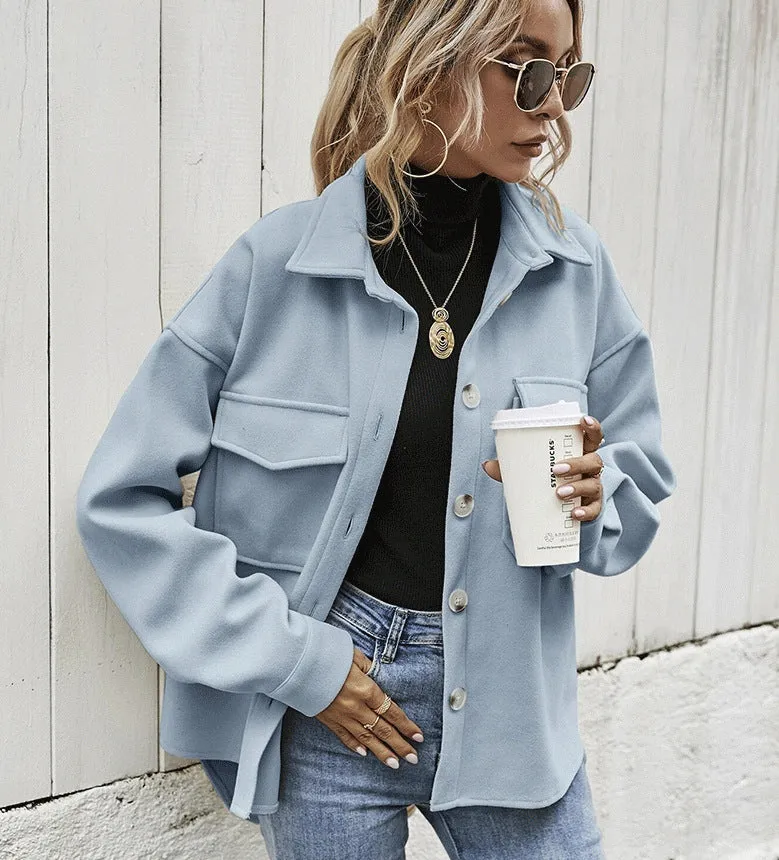 Winter Coat Women Lapel Single-breasted