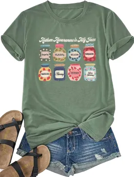 Women Wildflowers Shirt Boho Floral T-Shirt Cute Plant Floral Tops Garden Lovers Tee Shirt Inspirational Graphic Tops