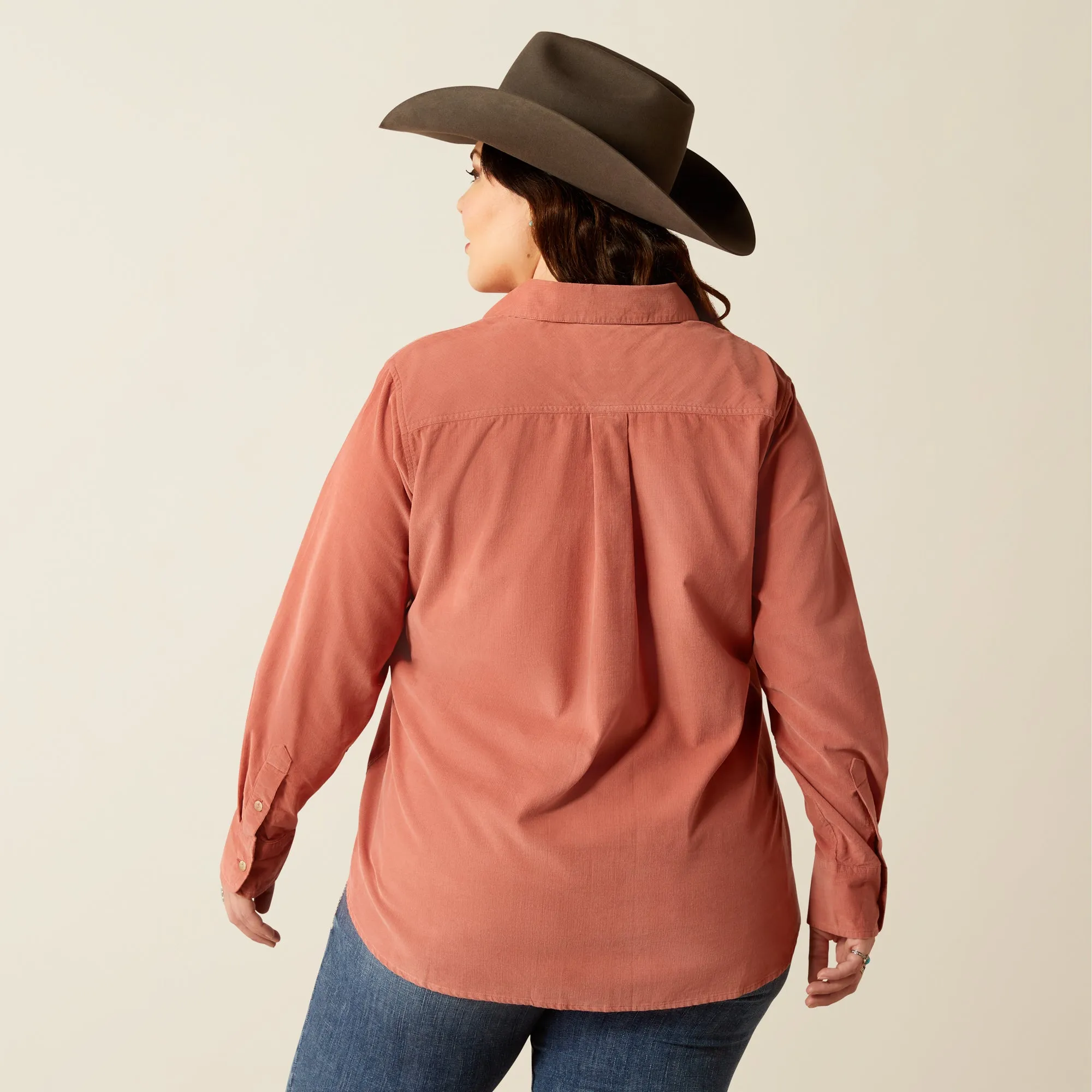 Women's Ariat Billie Jean Corded Button Down Shirt #10053971X